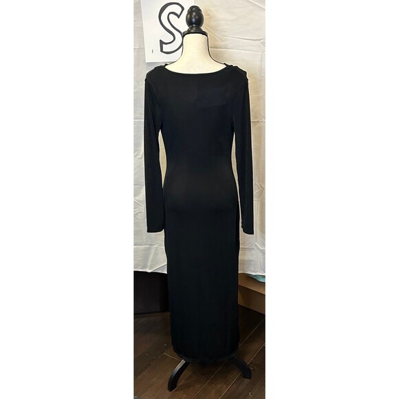 NWT small black cowl neck midi dress - Picture 4 of 4